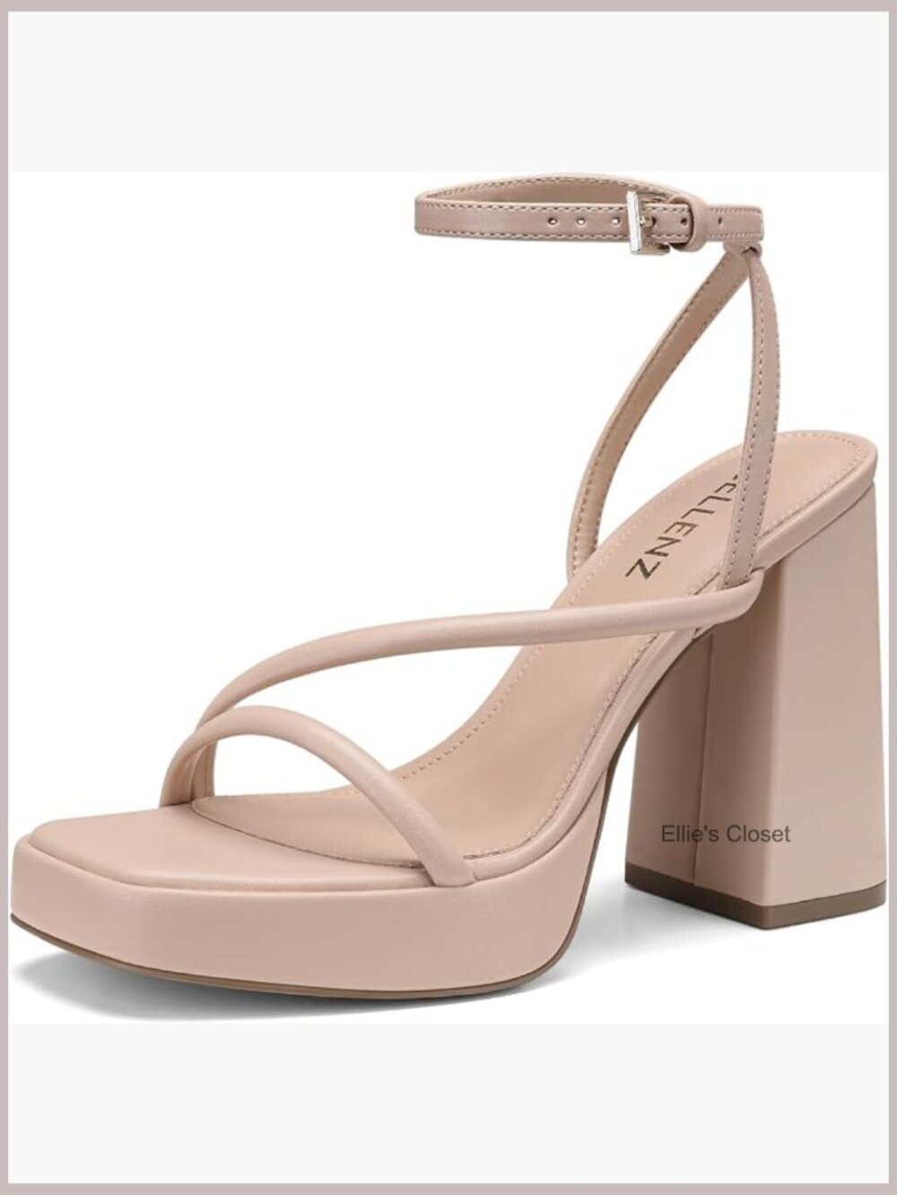 Chunky High Heels Platform Sandals Strappy Open Toe Block Heel